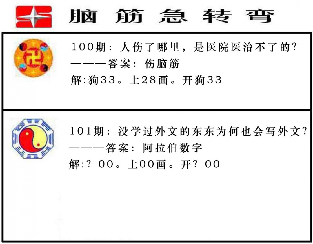 101期脑筋急转弯[图]